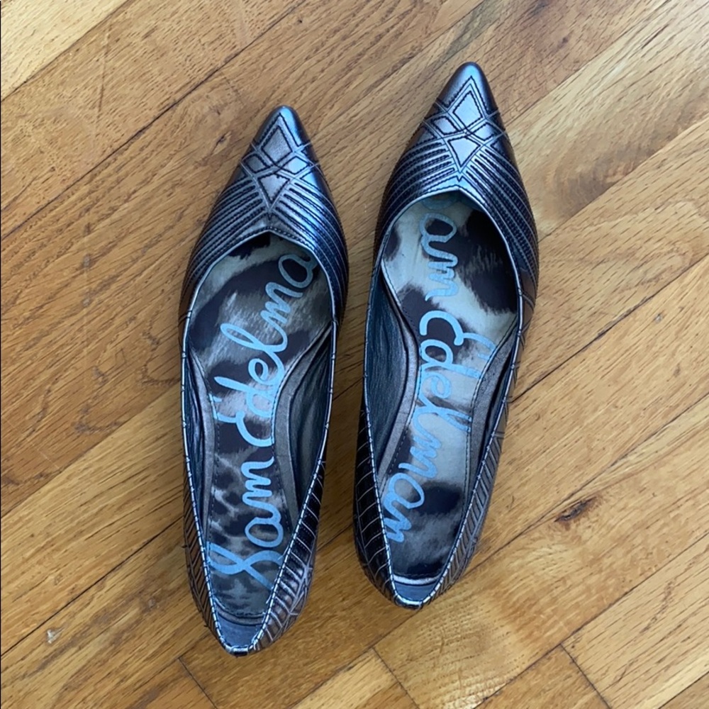 Sam Edelman pewter flats